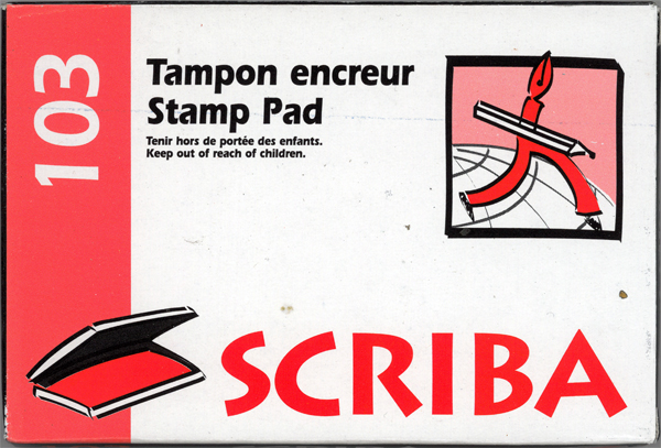 Encreur 101×76 bte plastique – Encre Rouge