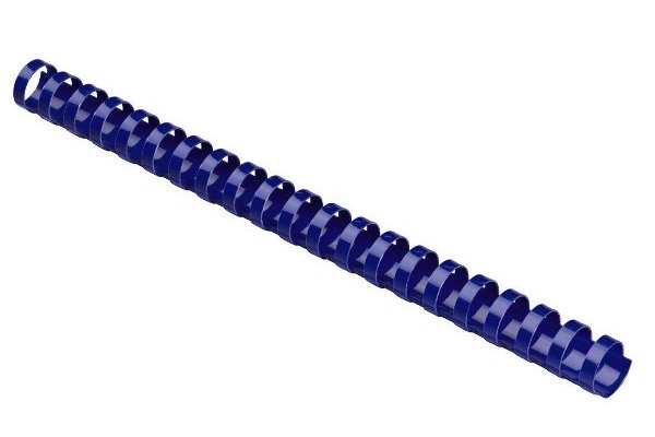 Anneaux plastiques pour reliure – Bleu    – Diam. 14 mm – Boite de 100