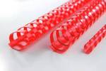 Anneaux plastiques pour reliure – Rouge – Diam. 14 mm – Boite de 100