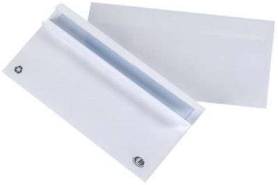 Boite de 500 enveloppes Blanches auto-adhesives-110X220 80 Grs à fenetre 45×100