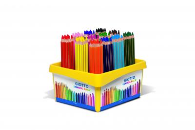 Giotto Mega – Schoolpack 108 crayons de couleur (12 coul) (PEFC)