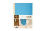 Paquet de 25 Chemises dos toilé carte à soufflet- Dos 3 cm-Bleu foncé
