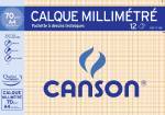 Pochette Papier Calque millimétré 12 feuilles A4 70G Bistre – CANSON