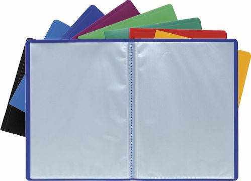 Porte-vue Polypro – Pochettes fixes grainées opaque A4 – 100 vues – Coloris assortis
