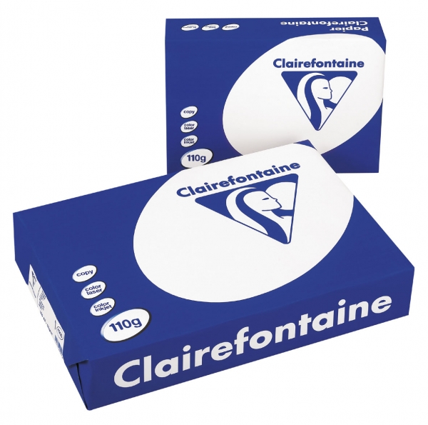 Papier Blanc CLAIRALFA – A4 – 110 g – Ramette 500 feuilles – Blancheur 171 CIE