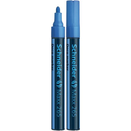 Marqueur craie – MAXX 265 – pointe Ogive- 1 à 3 mm -Bleu