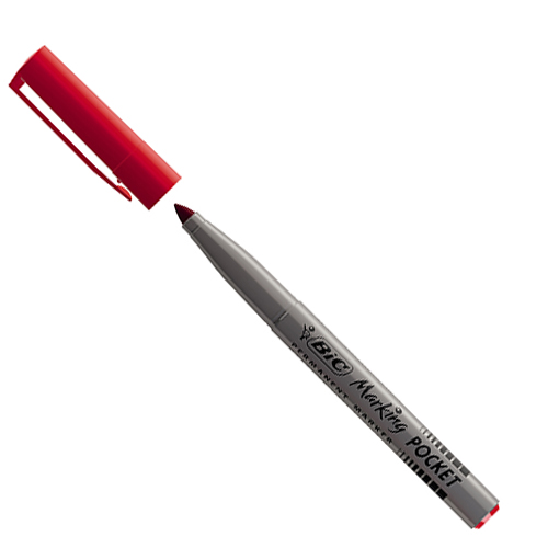 Marqueur permanent MARKING POCKET 1445- Pointe ogive de 1,1 mm- Rouge