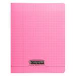 Cahier piqure – Couverture Polypro 3/10ème – 17 x 22 – 90 g – Seyes- 60 pages – Rose