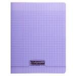 Cahier piqure – Couv Polypro 3/10ème – 21 x 29,7 – 90 g – Seyes – 96 pages – Violet