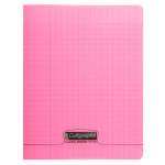 Cahier piqure – Couv Polypro 3/10ème – 24 x 32 – 90 g – Seyes – 96 pages – Rose