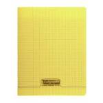 Cahier piqure – Couverture Polypro 3/10ème – 17 x 22 – 90 g – Seyes – 140 pages – Jaune