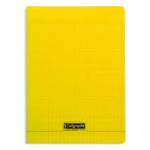 Cahier piqure – Couv Polypro 3/10 ème – 21 x 29,7 – 90 g -Seyes – 140 pages – Jaune