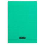 Cahier piqure – Couv Polypro 3/10 ème – 21 x 29,7 – 90 g -Seyes – 140 pages – Vert