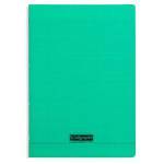 Cahier piqure – Couv Polypro 3/10 ème – 21 x 29,7 – 90 g -Seyes – 140 pages – Vert