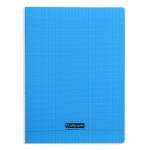Cahier piqure – Couv Polypro 3/10ème – 24 x 32 – 90 g – Seyes – 140 pages – Bleu