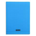 Cahier piqure – Couv Polypro 3/10ème – 24 x 32 – 90 g – Seyes – 140 pages – Bleu