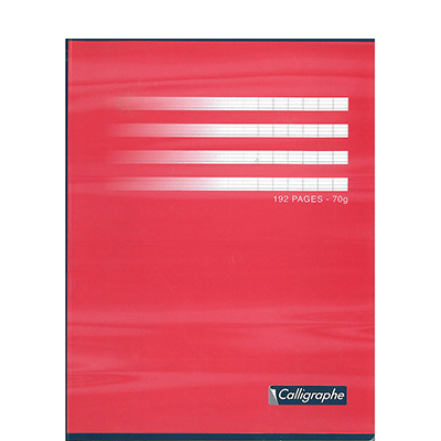 Cahier brochure – Couverture carte offset – 17 x 22 – 70 g – Seyes – 192 pages NF20