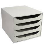 ECOBOX Caisson 4 tiroirs Office Gris