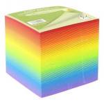 Bloc feuilles libres couleur Arc en ciel – 9 x 9 x 7,5 cm