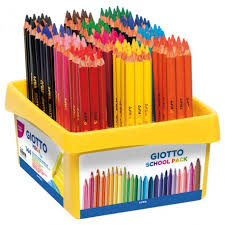 Giotto Mega Tri – Schoolpack 144 crayons de couleur  (PEFC)
