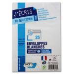 Paquet de 25 enveloppes C6 – Format 114 x 162 -90 g – Pré casés SIL