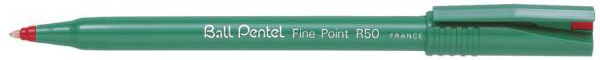 Roller PENTEL – R50 – Pointe large 0,8 mm – Rouge