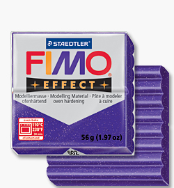 pate a modeler Fimo Effect – Rouge scintillant – Pain de 57 g