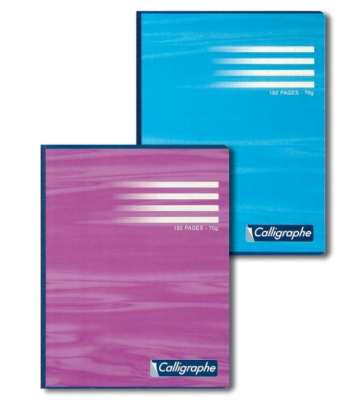 Cahier brochure – Couverture carte offset – 21 x 29,7 – 70 g – Seyes – 192 pages
