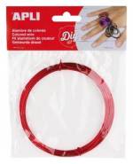 Fil metal alu 1,5 mm x 5 m ROUGE