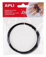 Fil metal alu 1,5 mm x 5 m NOIR