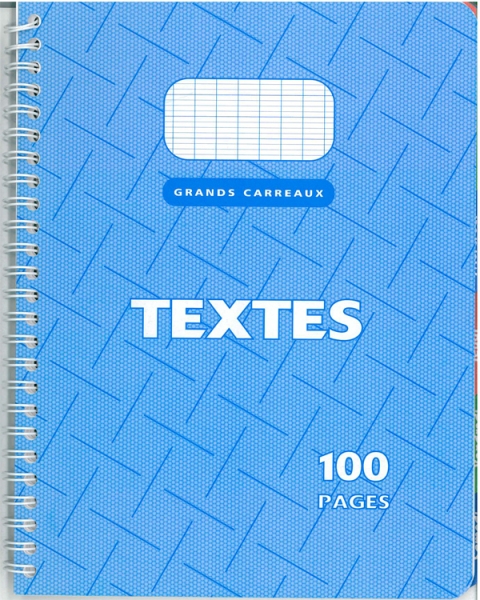Textes reliure intégrale 17 x 22 100p Seyes 70g