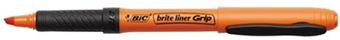 Surligneur BIC Brite – Pointe biseautée – Trait 1 à 4 mm – Orange – Boite de 12