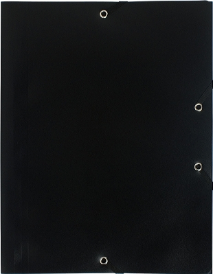 Chemise à élastique – 3 rabats – Polypro 5/10ème – 24×32 cm – Noir