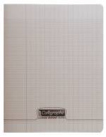 Cahier piqure – Couverture Polypro 3/10ème – 17 x 22 – 90 g – Seyes- 48 pages – Gris