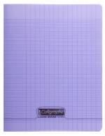 Cahier piqure – Couverture Polypro 3/10ème – 17 x 22 – 90 g – Seyes- 96 pages – Violet