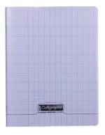 Cahier piqure – Couv Polypro 3/10ème – 21 x 29,7 – 90 g – Q.5×5 – 96 pages – Incolore