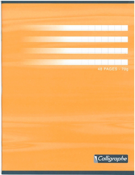 Cahier piqure – Couverture carte offset – 17 x 22 – 70 g – Seyes – 48 pages