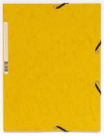 Chemise à élastiques 3 rabats – Carte 4,5/10è – 24 x 32 cm- Lot de 10 Jaune