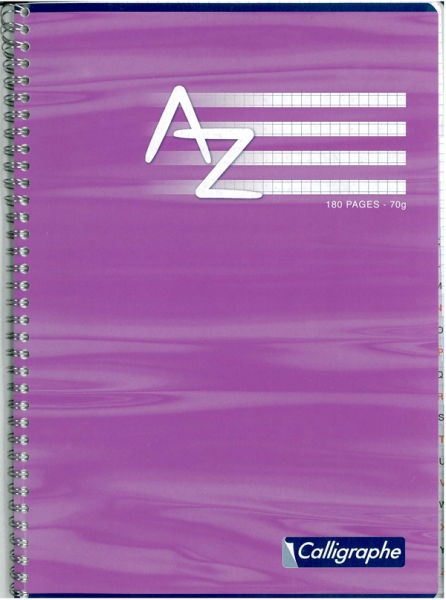 Repertoire reliure intégrale – 21 x 29,7 – 70 g – Q.5×5 – 180 pages