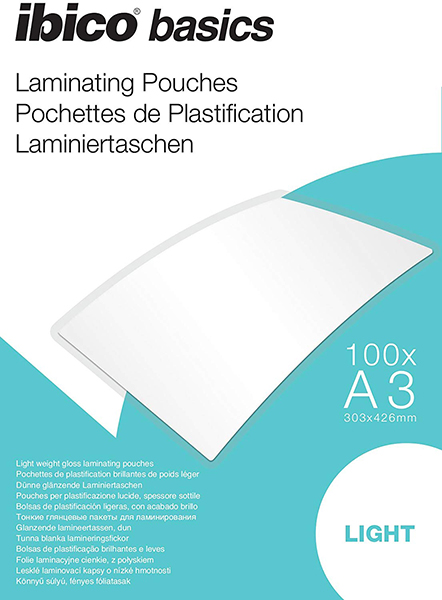 Pochette de plastification – A3 – 80 microns – Boite de 100