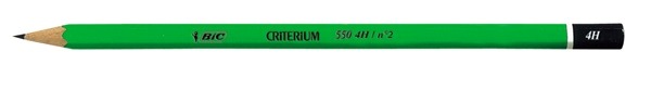 Boite de 12 crayons graphite -BIC CRITERIUM® 550- 4H
