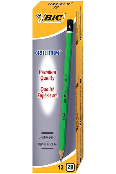 Boite de 12 crayons graphite -BIC CRITERIUM® 550- 2B