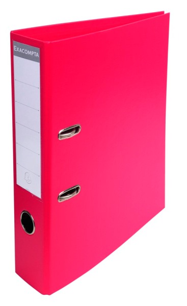 Classeur à levier PVC – 2 anneaux pour A4 – Dos 70 mm – Fuschia