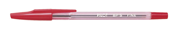stylo bille PILOT – BP-S Fin – Pointe fine -Rouge