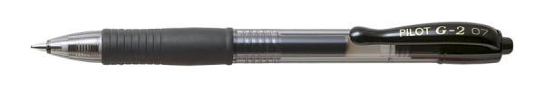 Roller PILOT – G2- Rétractable – Encre gel – Pointe moyenne 0,7 mm – Noir