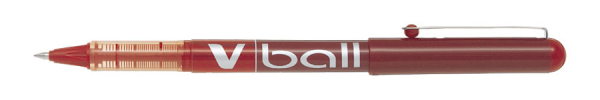 Roller PILOT -V Ball – Encre liquide – Pointe métal 0,5 mm – Rouge