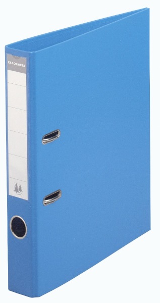 Classeur à levier PVC – 2 anneaux pour A4 – Dos 50 mm – Bleu
