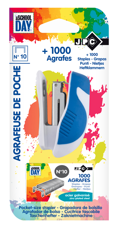 AGRAFEUSE DE POCHE n° 10 + 1000 AGRAFES – WONDAY