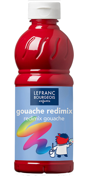 Gouache liquide – Flacon de 500 ml – Lefranc&Bourgeois ROUGE PRIMAIRE