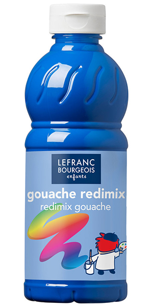 Gouache liquide – Flacon de 500 ml – Lefranc&Bourgeois BLEU PRIMAIRE